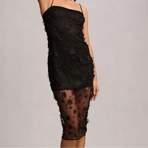 Anthropologie Maeve Black Dress